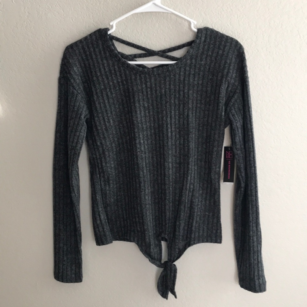 No Boundaries Tie Front Top